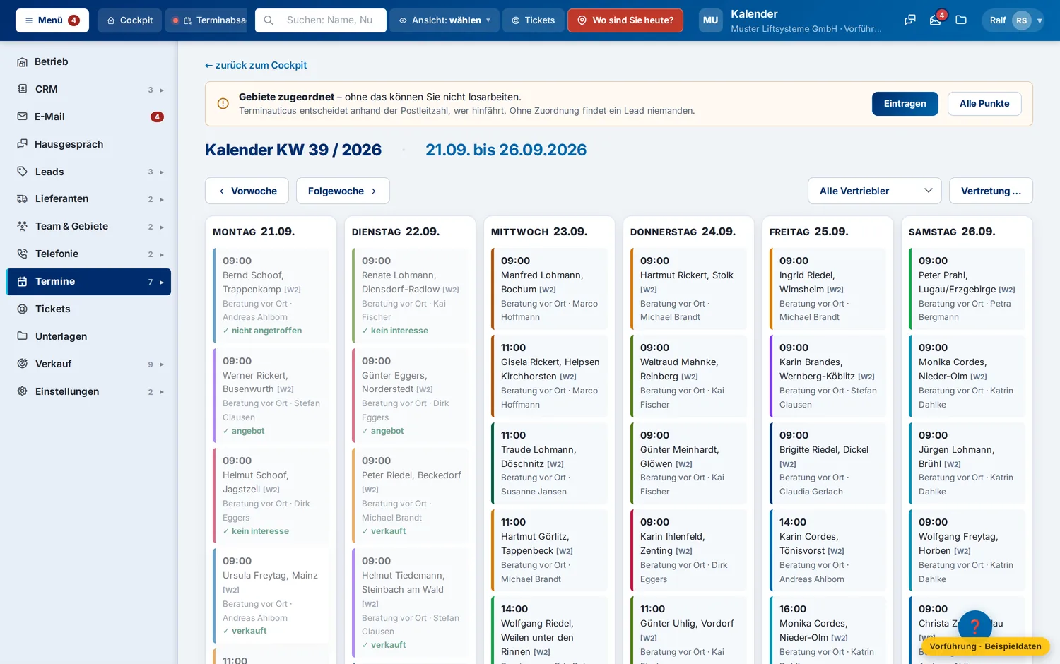 Die Woche der Disposition – Muster Liftsysteme GmbH